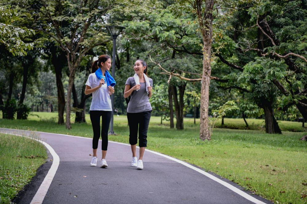 Morning walking exercise for better health